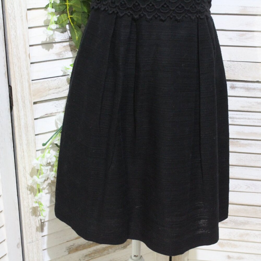loft sleeveless A-line mini black dress (37) - Picture 2 of 15